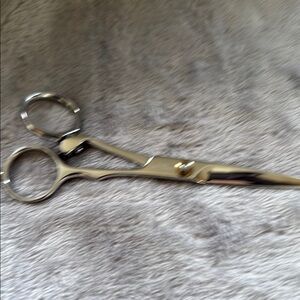 Gold and Silver Hair Cutting Scissors